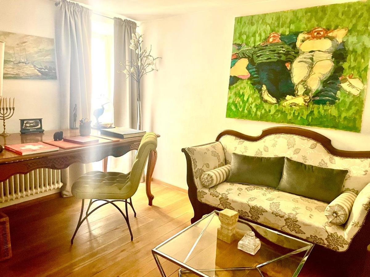 Elegantes Haus In Der Altstadt Caslano Dış mekan fotoğraf